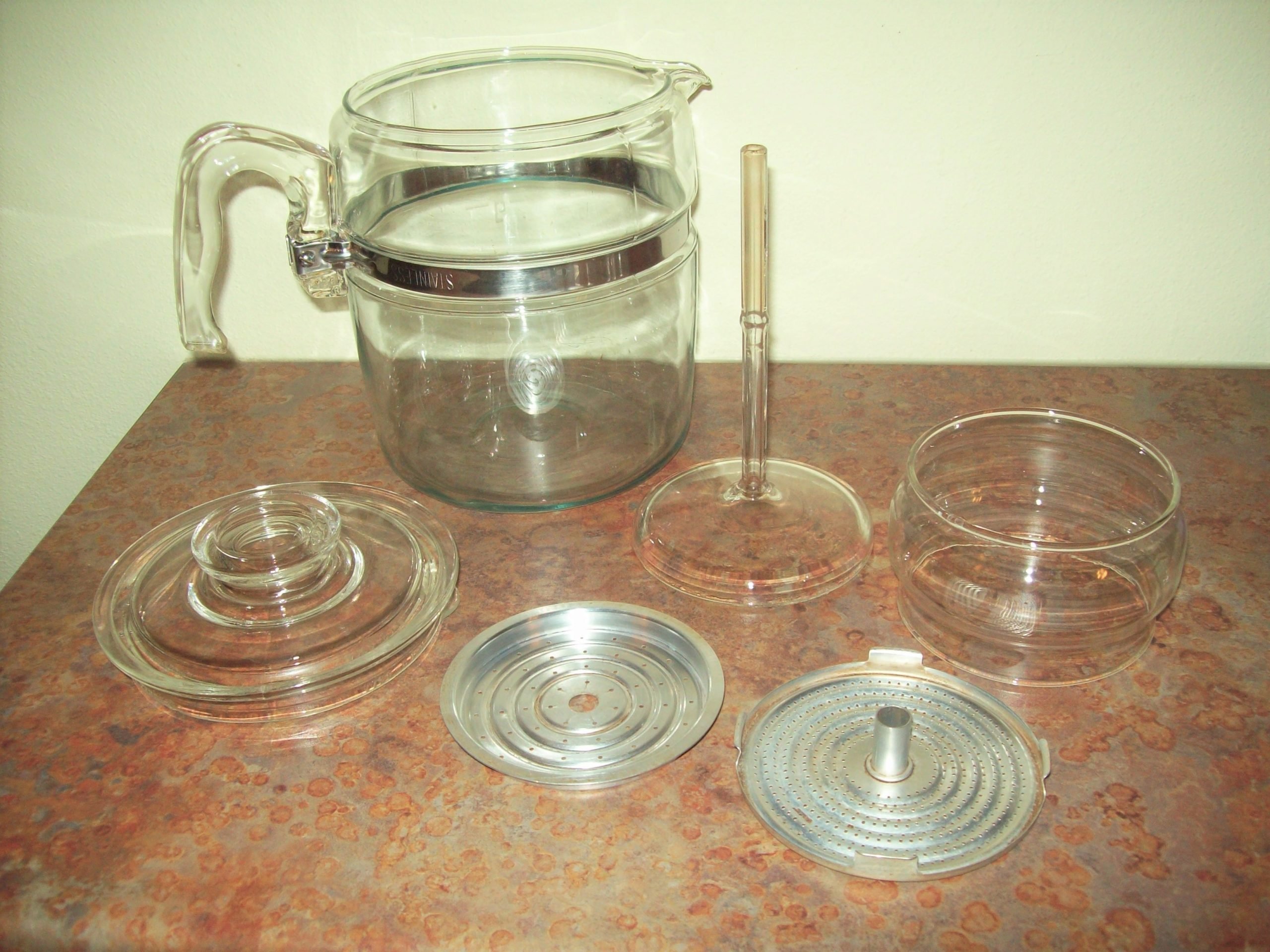 Pyrex Flameware percolator