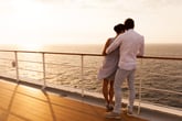 Couple on a cruise ship deck.
