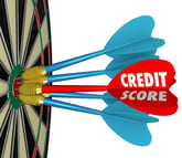 Credit Score Dartboard