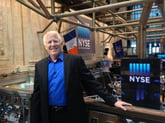 Stacy Johnson at the New York Stock Exchange