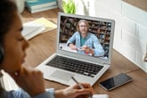 Long distance learning between doctor and student via laptop teleconference