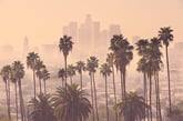Los Angeles smoky skyline