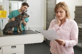 Woman worried about a vet bill