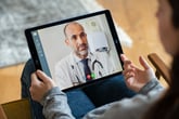 Doctor on a digital health platform