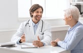 Doctor explaining Medicare benefits to patient