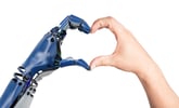 Robot and human hand joining