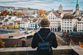 Tourist in Zurich, Switzerland