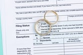 A federal income tax return with the filing status of married filing jointly
