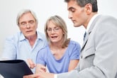 older couple getting tax advice