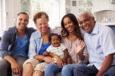 African American 3-generation family