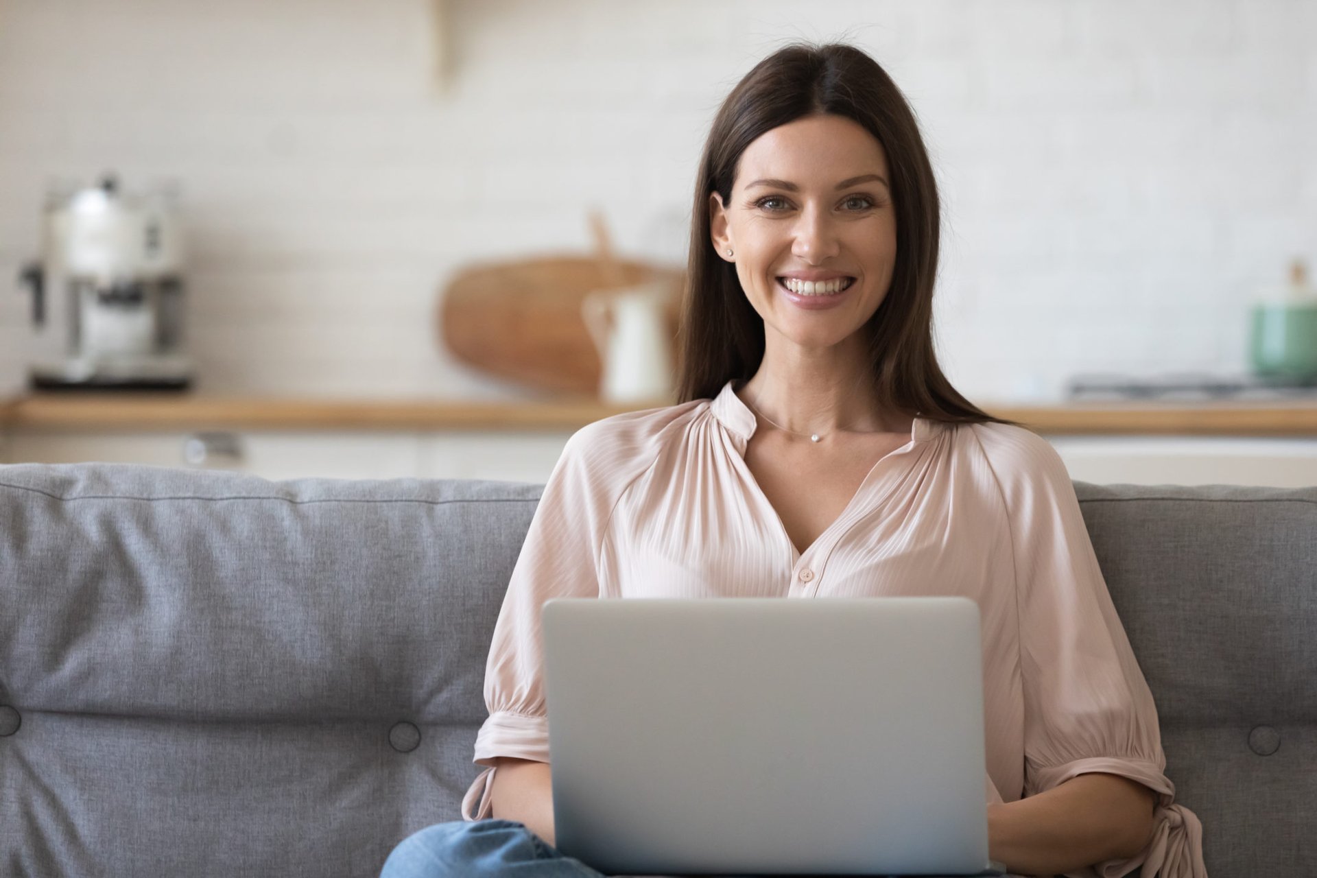 Happy, successful remote worker