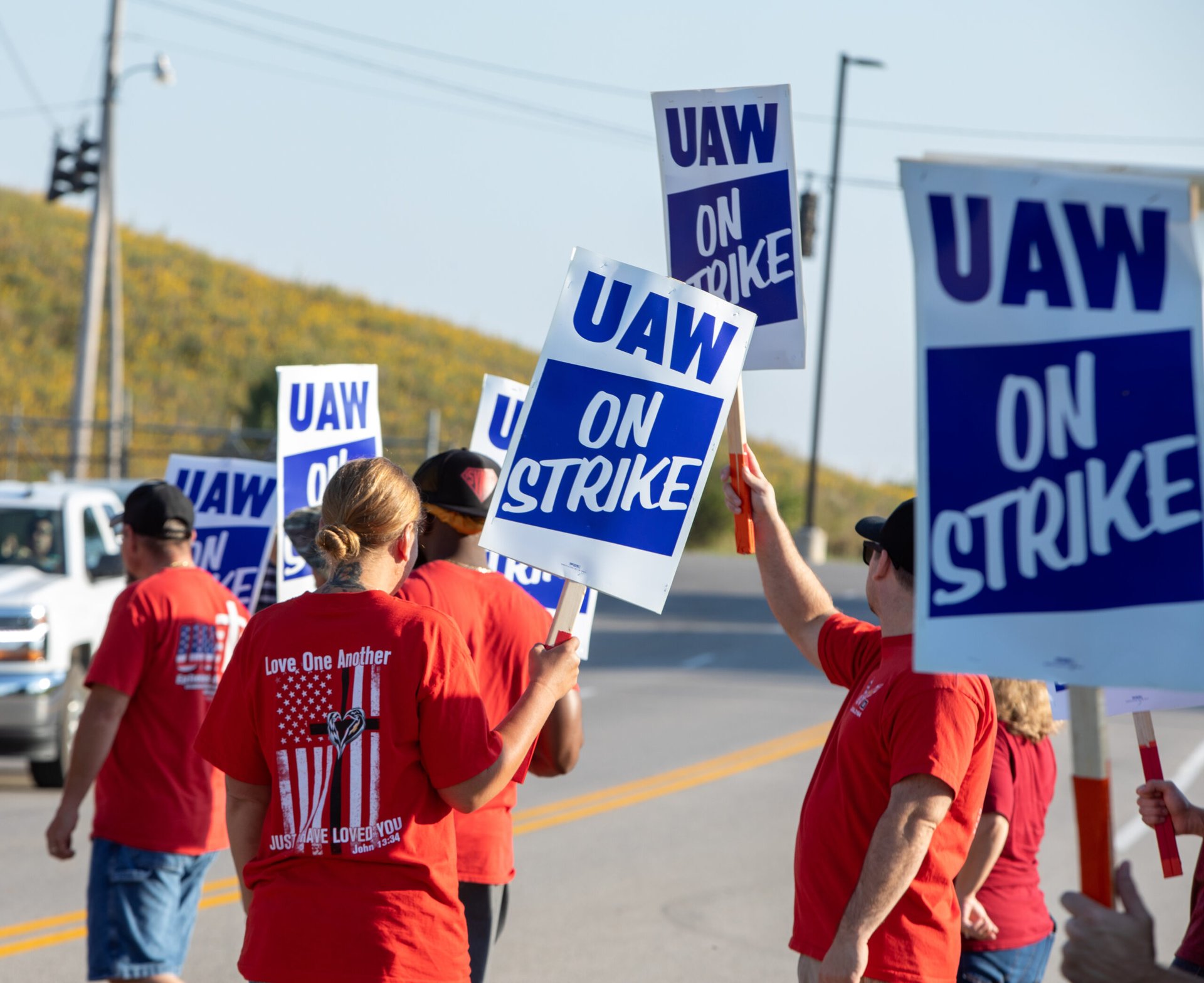 United Auto Workers Union or UAW on strike