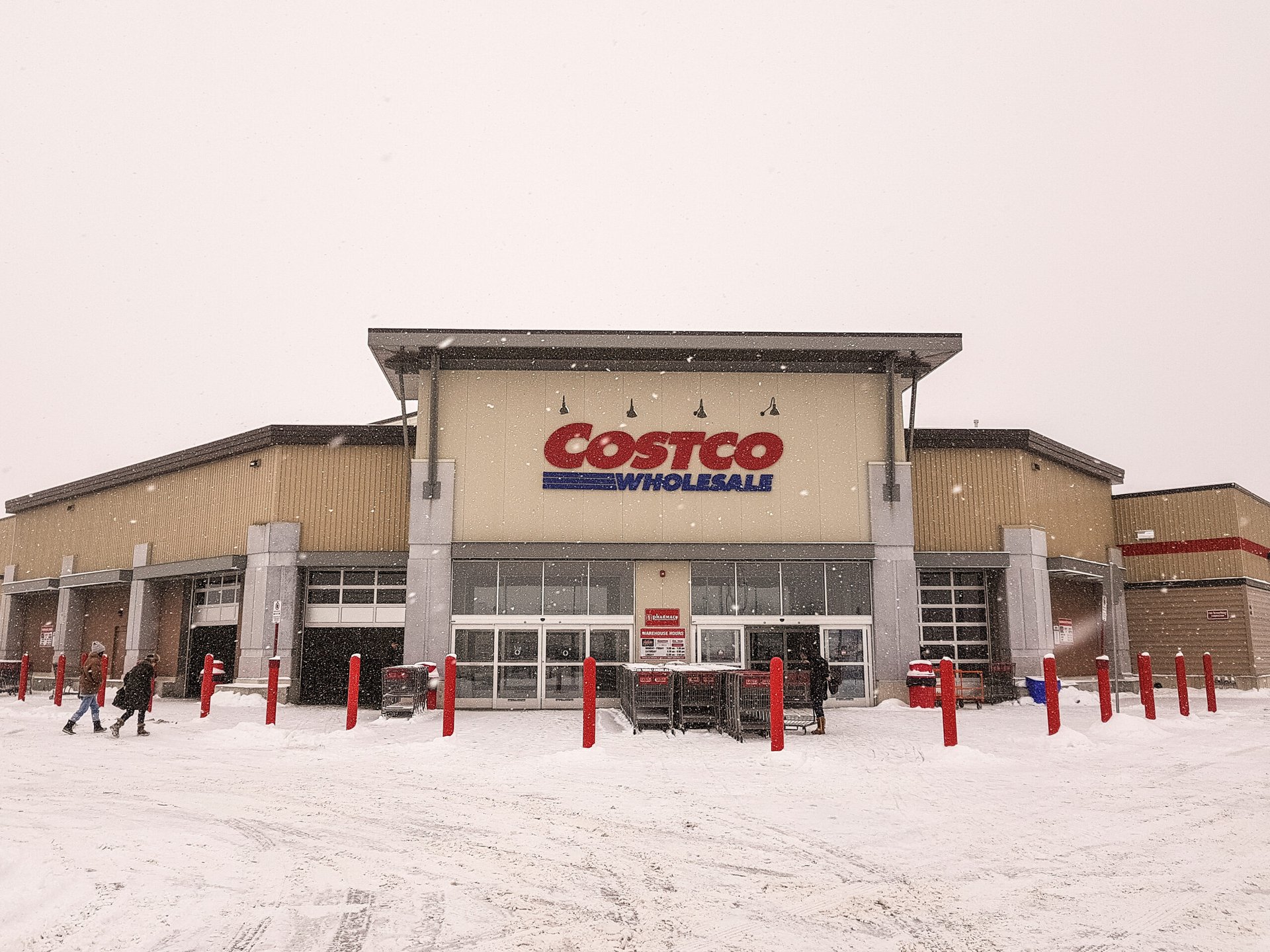 Costco store in winter