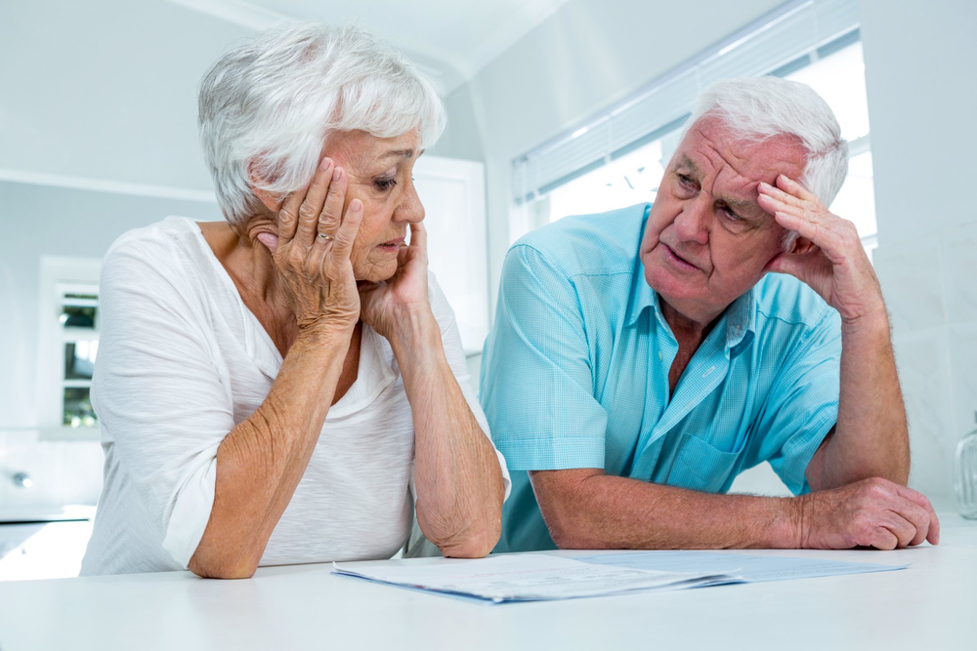 Unhappy retired couple debt