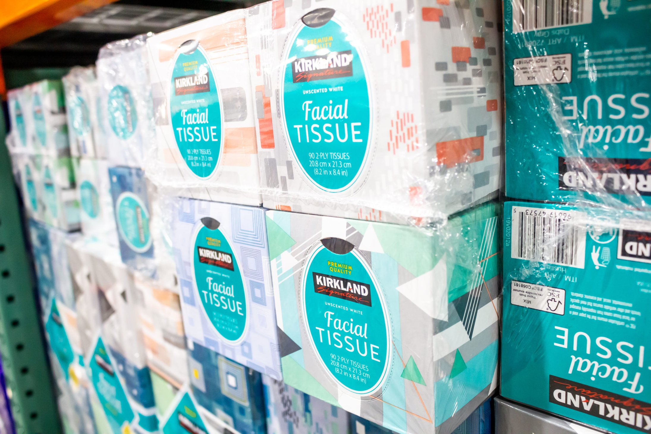 Costco's Kirkland Signature facial tissue