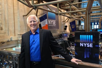 Stacy Johnson at the New York Stock Exchange