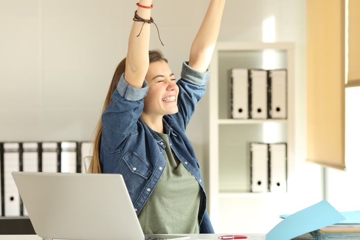 Happy worker