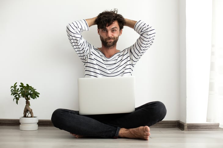 Man With Computer
