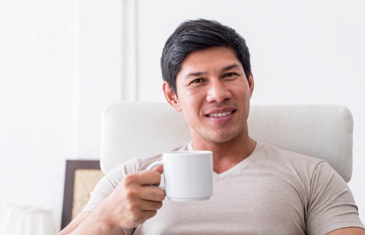 Man with a coffee mug