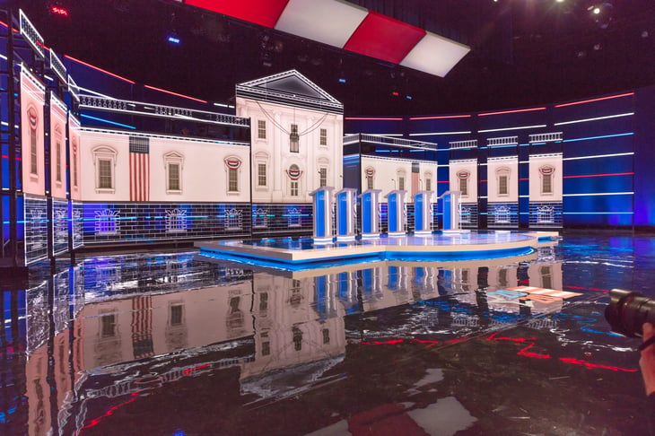 Presidential debate stage