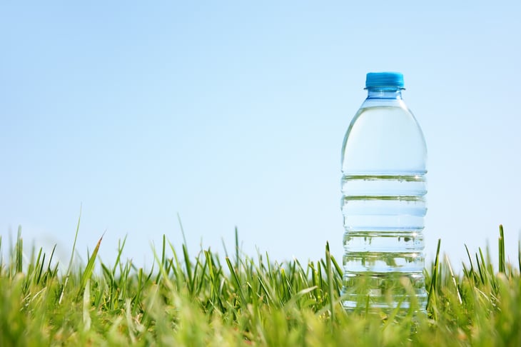 Plastic water bottle