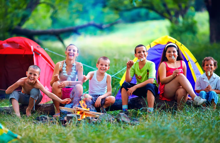 Being a camp counselor means being great with kids.