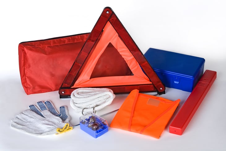 Make sure you have an emergency kit in your car.
