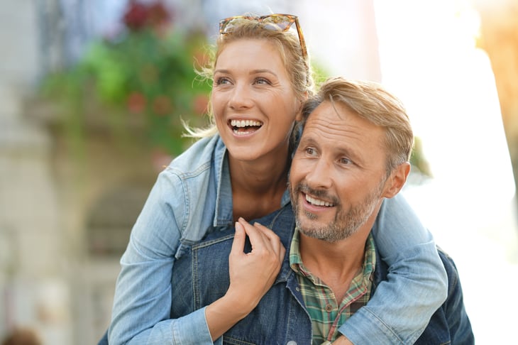 Couple in their 40s