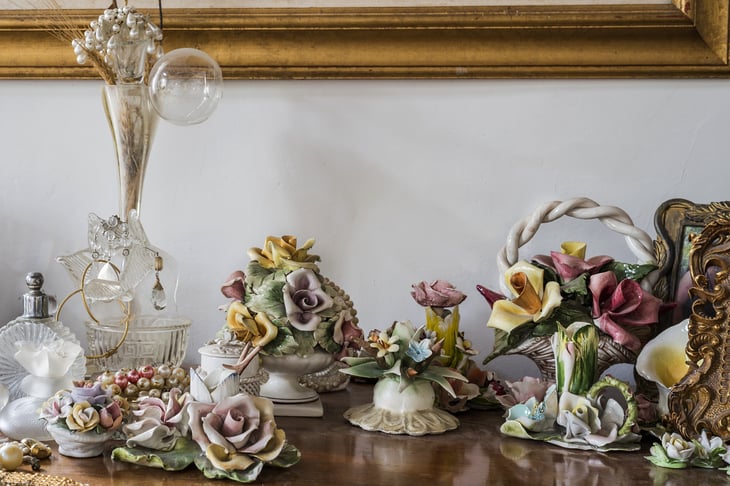 Living room ceramic knickknacks