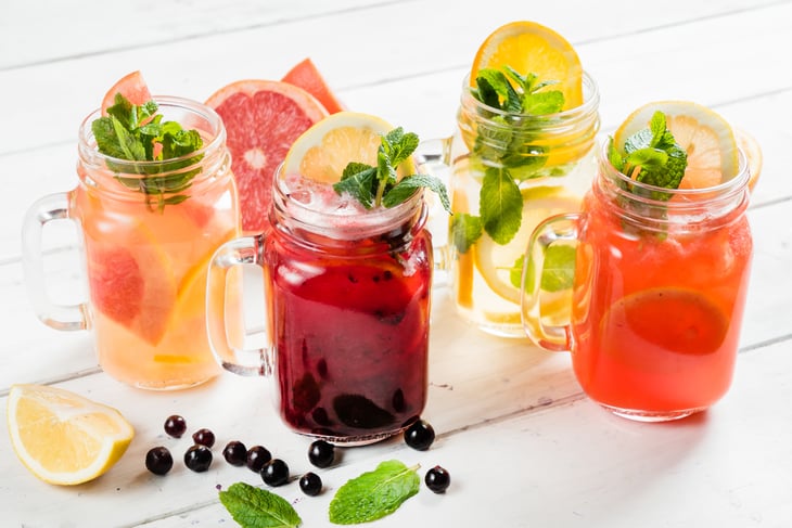 Cold summertime drinks