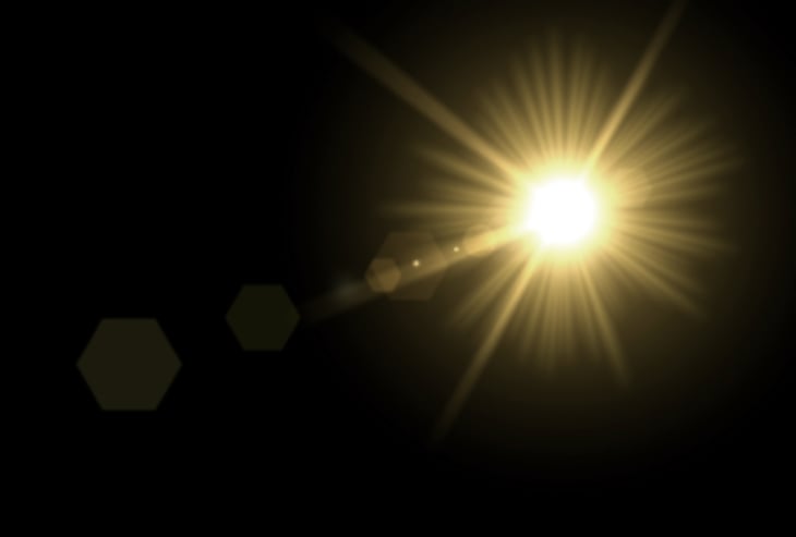 Sun's glare