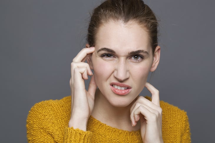 Woman looking confused