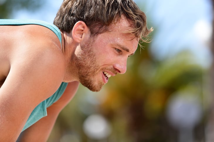 Man exercsing