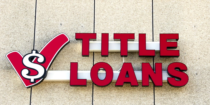Title Loan sign