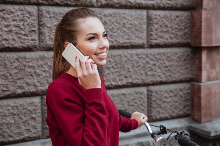 Woman on cellphone