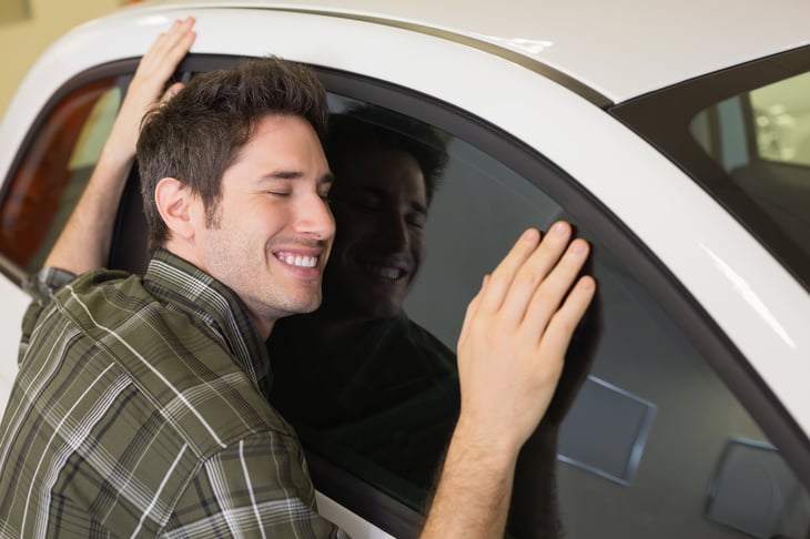 Man loves car