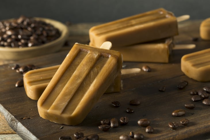 Coffee popsicles