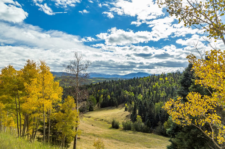 View from the Enchanted Circle Scenic Byway in New Mexico