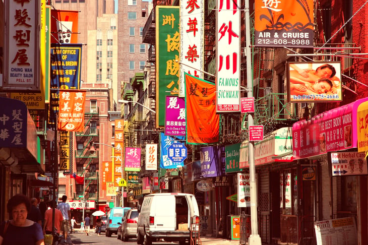 Chinatown in New York City