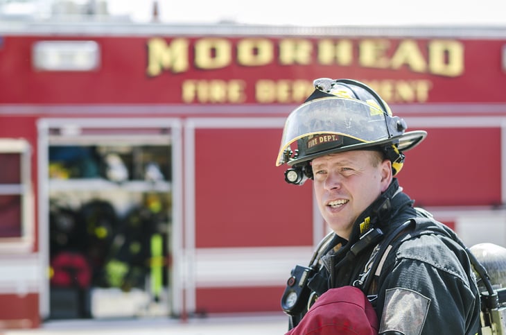 Firefighter in Moorhead, Minnesota