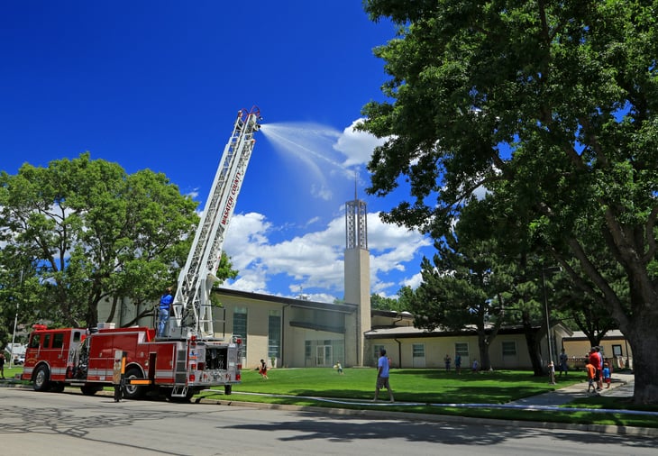 Firefighters in Heber City, Utah