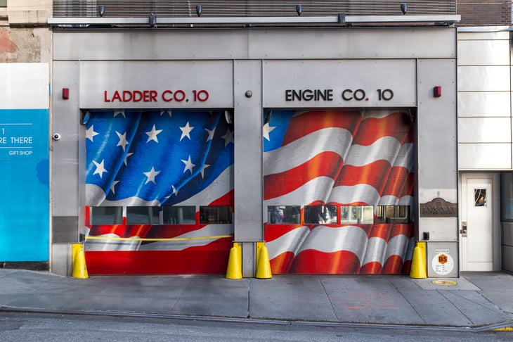 Fire station in Manhattan, New York City
