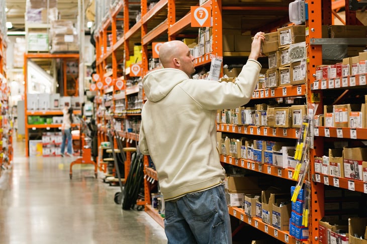 Shopper at Home Depot