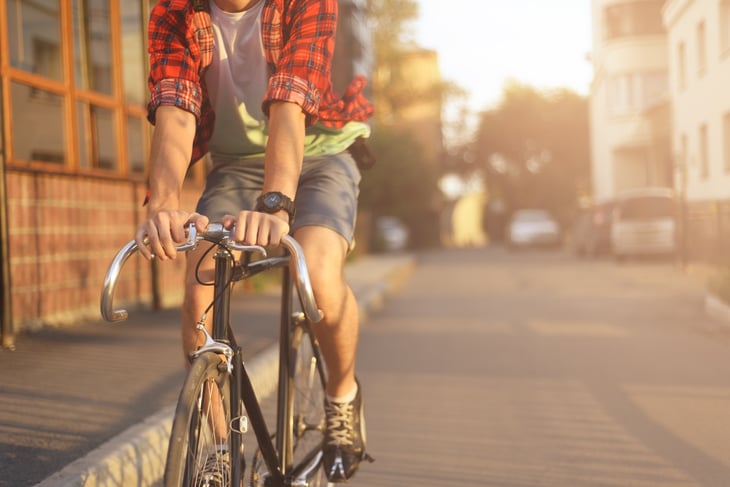 Urban bicyclist