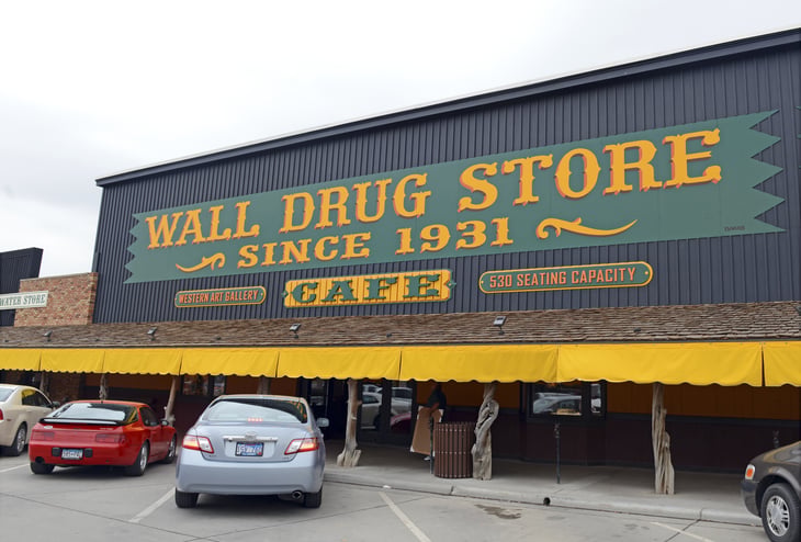 Wall drugstore in South Dakota
