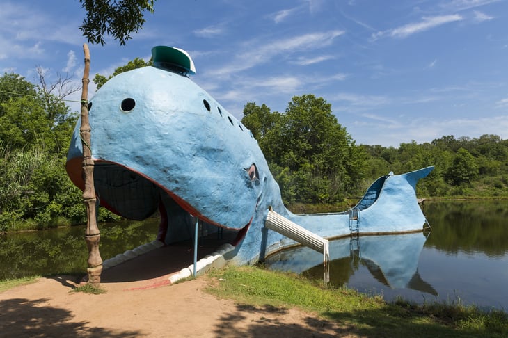 Blue whale in Catoosa, Oklahoma