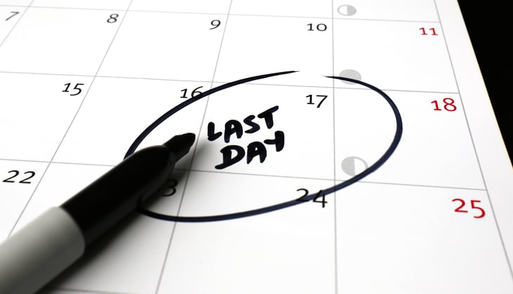 Calendar last day