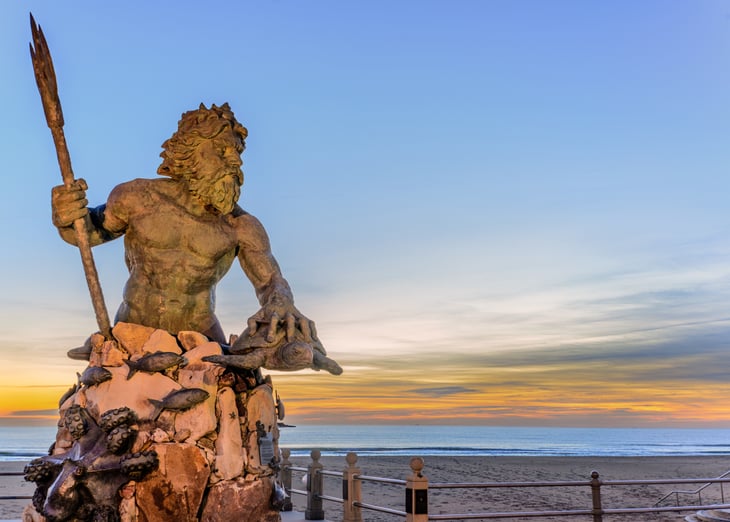 Statue of King Neptune in Virginia Beach