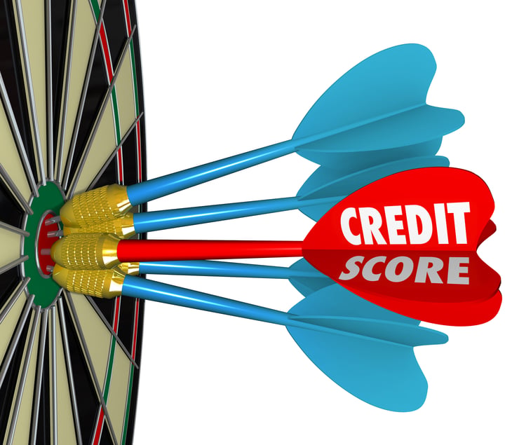Credit Score Dartboard