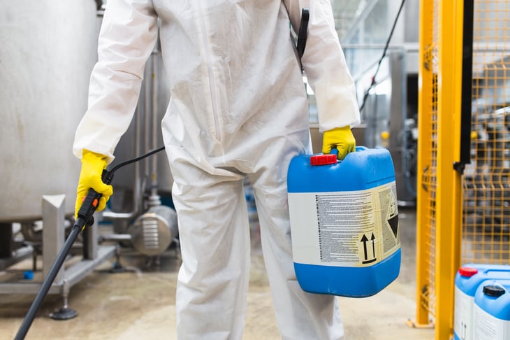 Pest control professional
